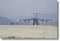 C-5 departing Osan, 1986